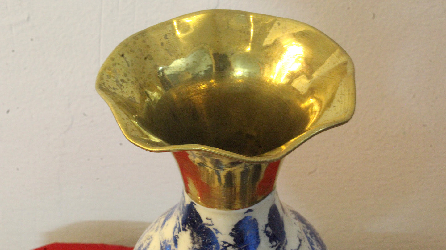 Blue Flower Vase