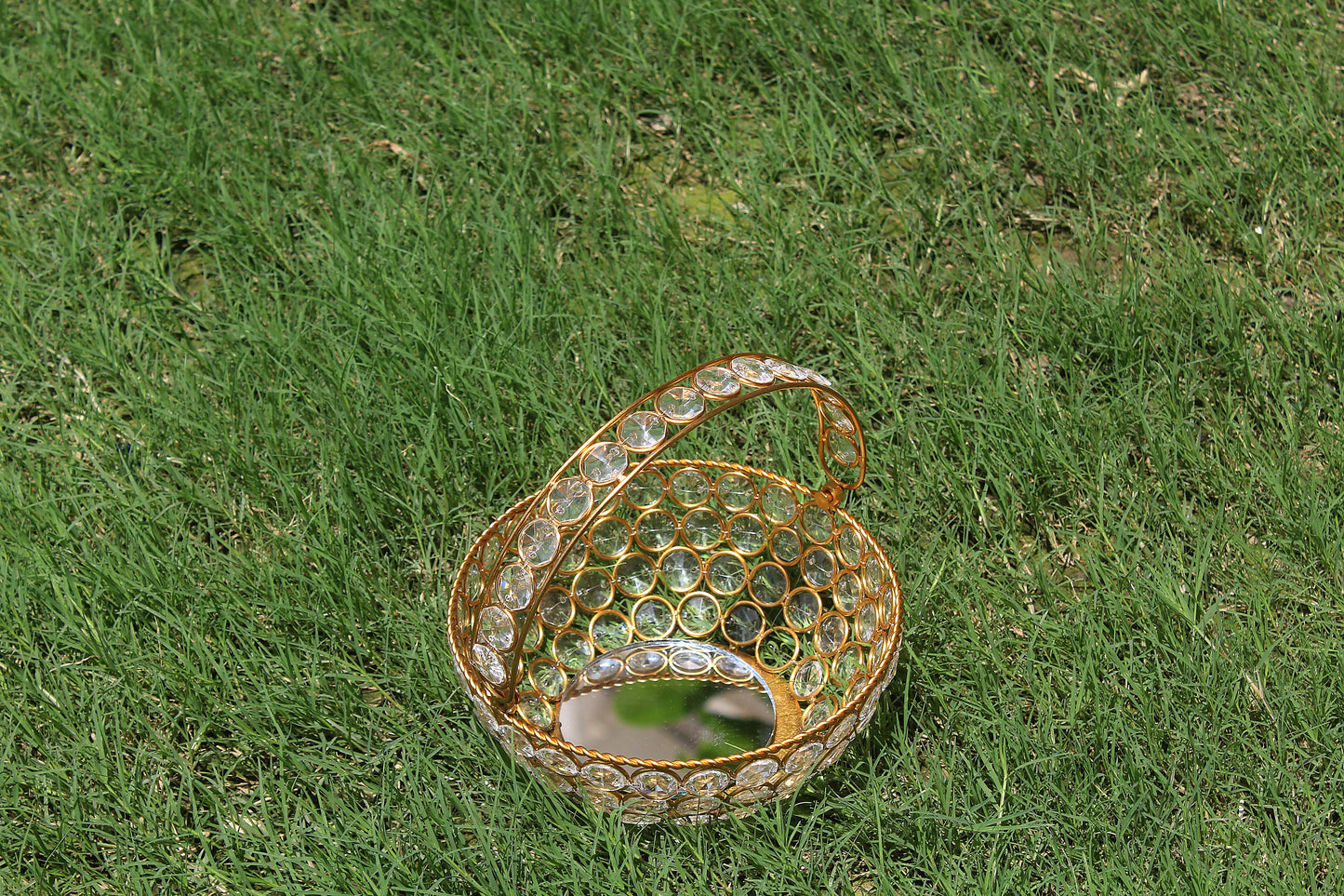 Brass Crystal basket