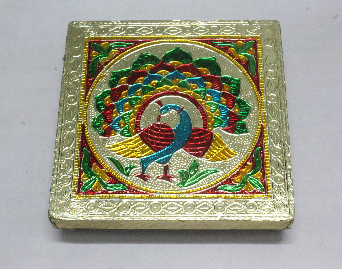 Handcrafted Meenakari Chowki