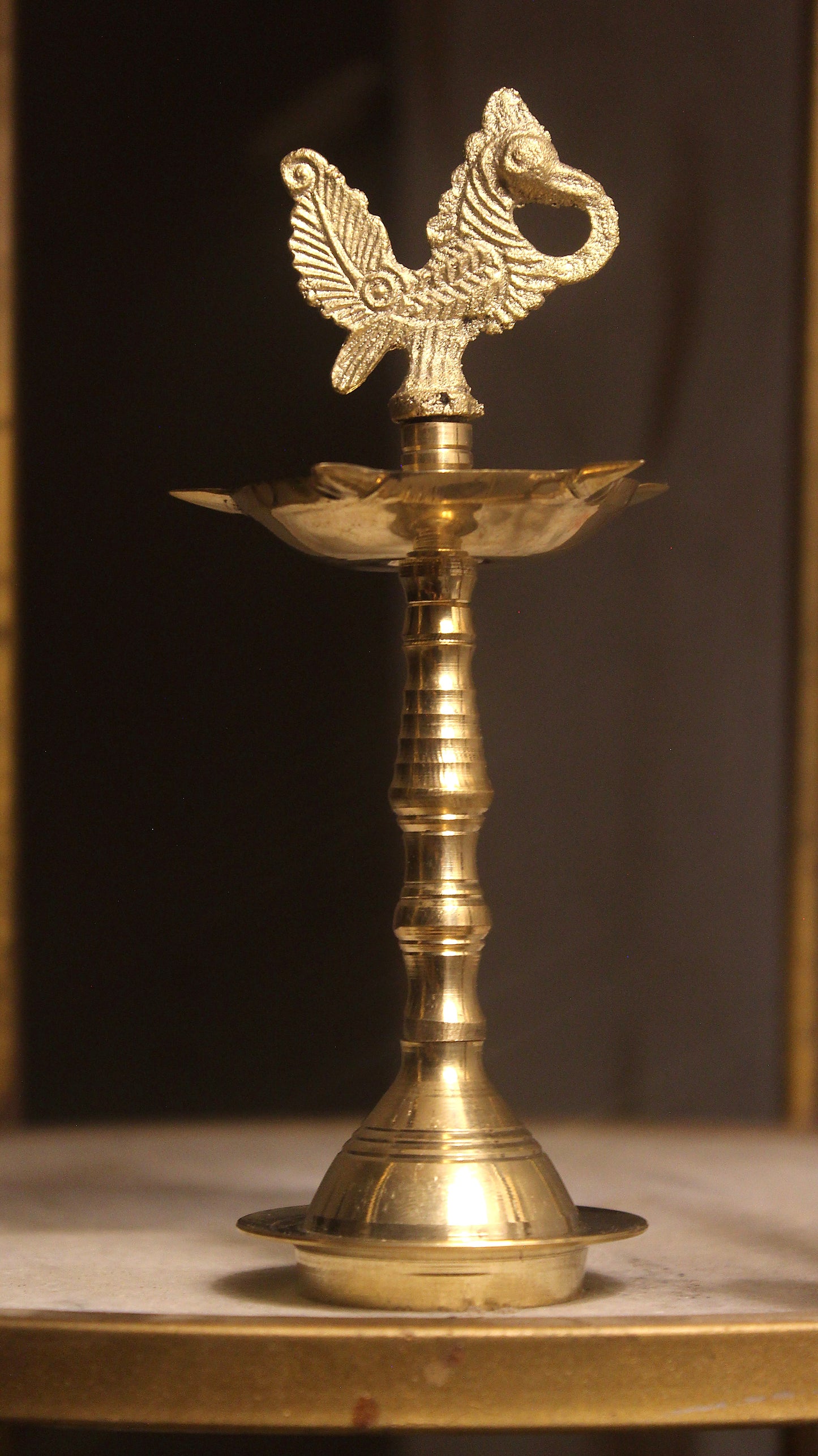 Peacock Design Diya