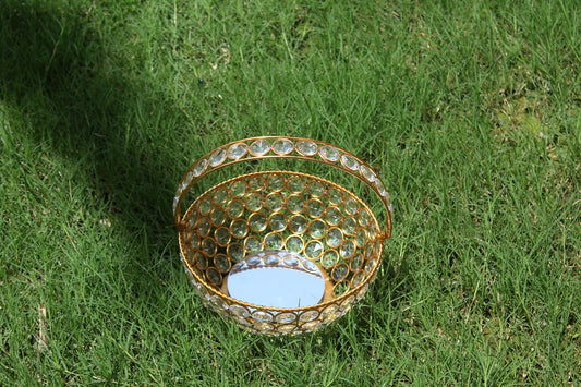 Brass Crystal basket