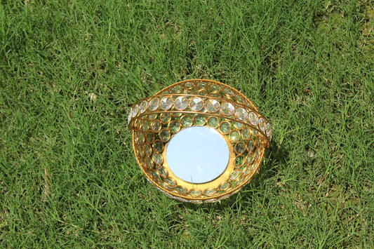Brass Crystal basket