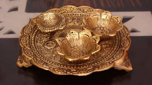 Brass Pooja Thali