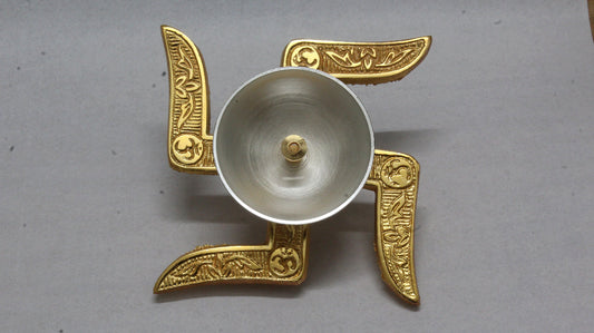 Brass Swastik Diya