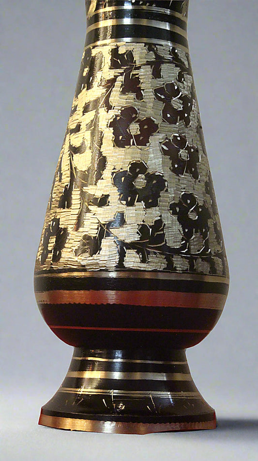 Brass Floral Pot Decorative Set