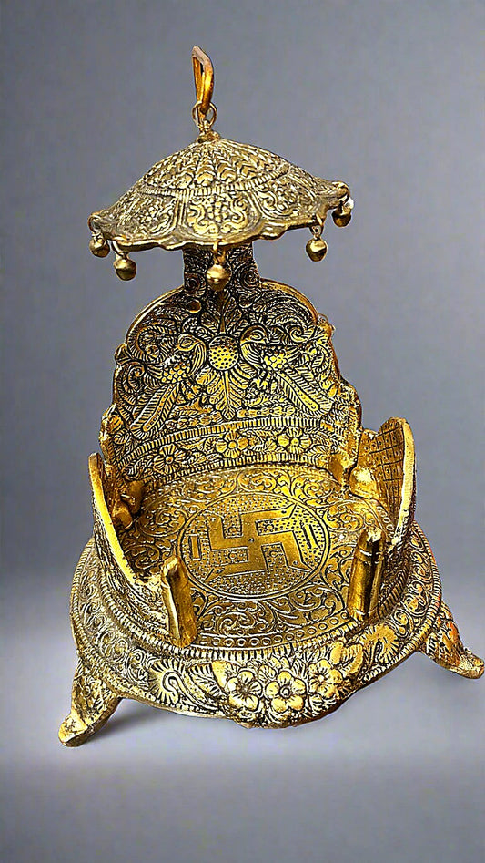 Designer Brass Singhasan