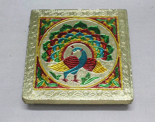 Handcrafted Meenakari Chowki