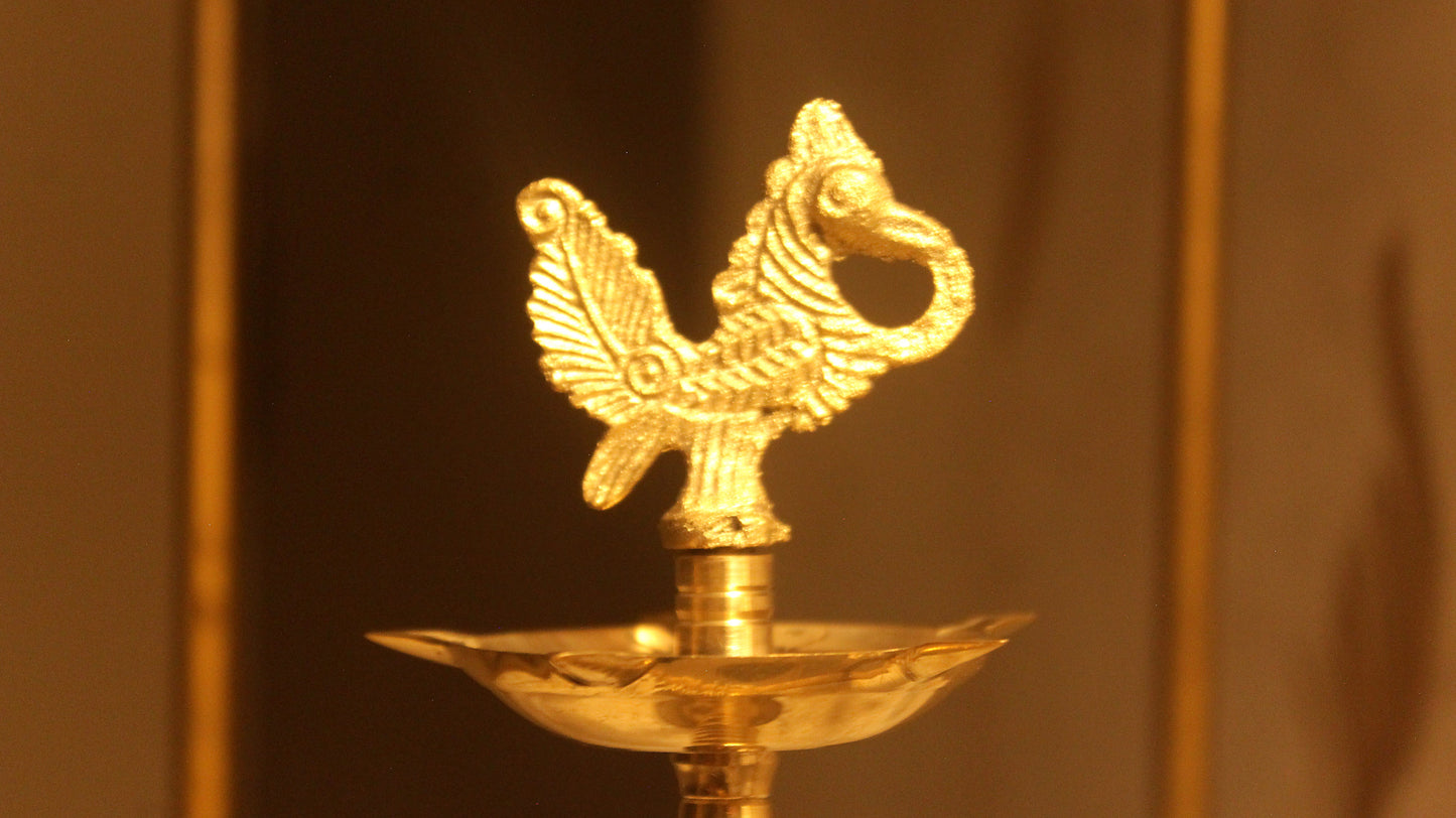 Peacock Design Diya
