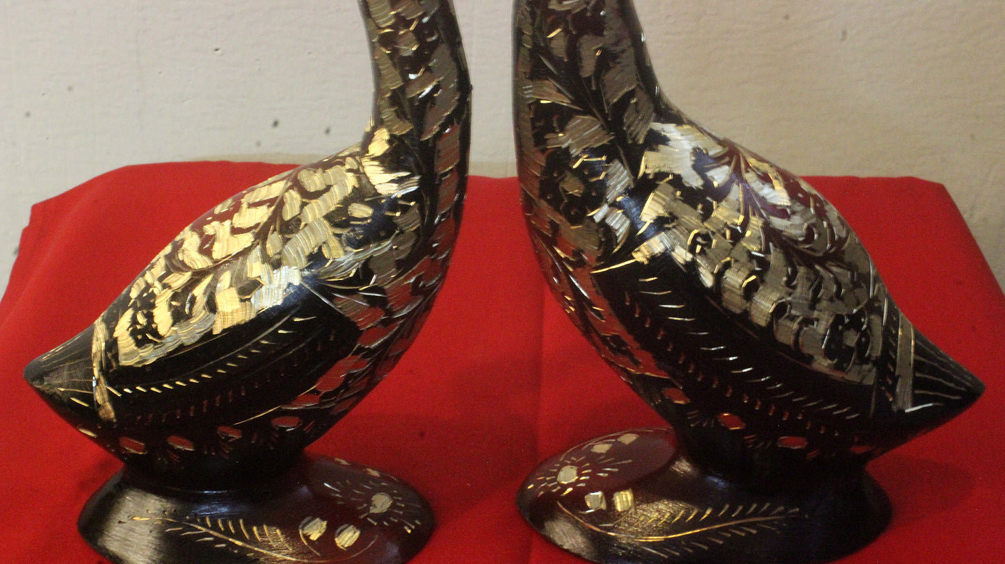 Swan Set of 2 in Brass