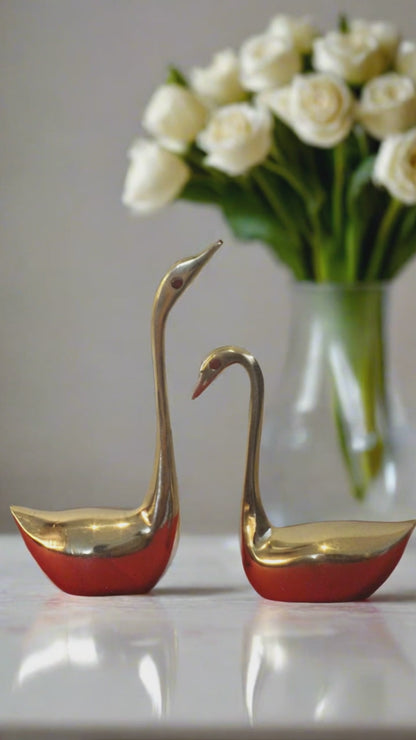 Brass Swan Set Home Decor Video